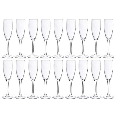 18x Champagneglazen/flutes 190 ml   -