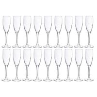 18x Champagneglazen/flutes 190 ml