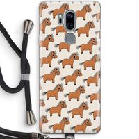 Pony: LG G7 Thinq Transparant Hoesje met koord Pony: LG G7 Thinq Transparant Hoesje met koord
