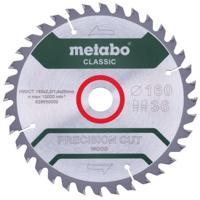 Metabo Accessoires cirkelzaagblad | precision wood classic | 160x20mm | z36 wz 10°/b - 628659000