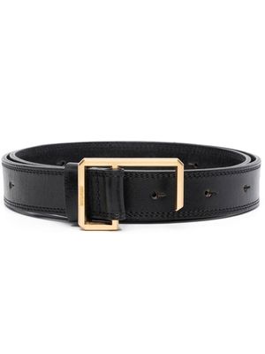 Zadig&Voltaire ceinture en cuir à logo gravé - Noir