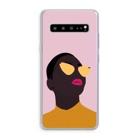Yellow glasses: Samsung Galaxy S10 5G Transparant Hoesje