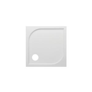 GO by Van Marcke Argon douchebak polybeton gelcoat 80x80x3cm vierkant afvoer D90mm zonder potenstel wit EBG-8080S