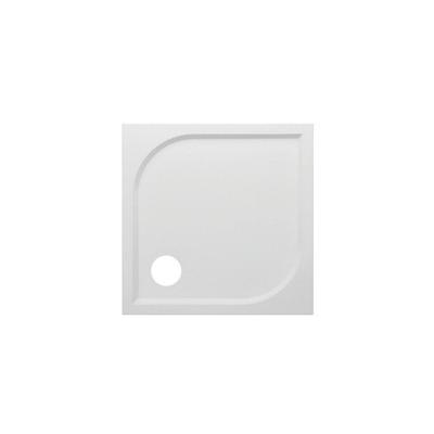 GO by Van Marcke Argon douchebak polybeton gelcoat 80x80x3cm vierkant afvoer D90mm zonder potenstel wit EBG-8080S