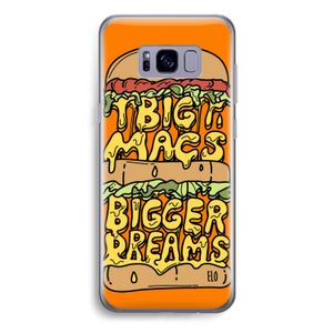 Big Macs Bigger Dreams: Samsung Galaxy S8 Plus Transparant Hoesje