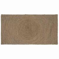 Vloerkleed Grijs 80 x 150 cm Jute