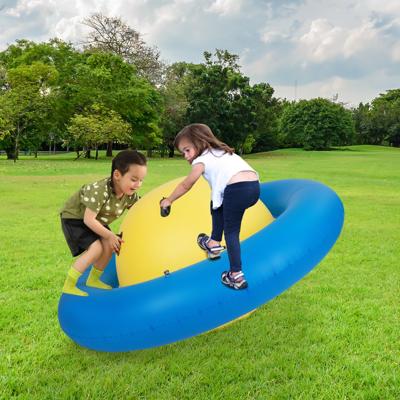 Opblaasbare Schommelbal voor Kinderen 223 cm Kantel- en Springkussen met 6 Ingebouwde Handgrepen Binnen Buiten