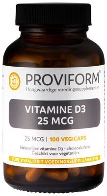 Proviform Vitamine D3 25mcg (100 vega caps)