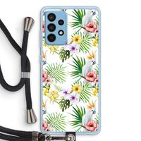 Gele kuif: Samsung Galaxy A52 Transparant Hoesje met koord
