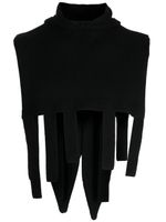 Natasha Zinko Bunny Ear knitted balaclava - Noir