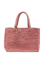 Manebi sac cabas Sunshine médium en raphia - Rose