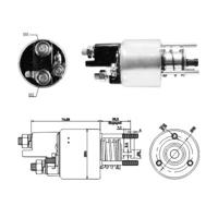 Magneetschakelaar, startmotor MEAT & DORIA, Diameter (mm)54,4mm, u.a. für Mercedes-Benz - thumbnail