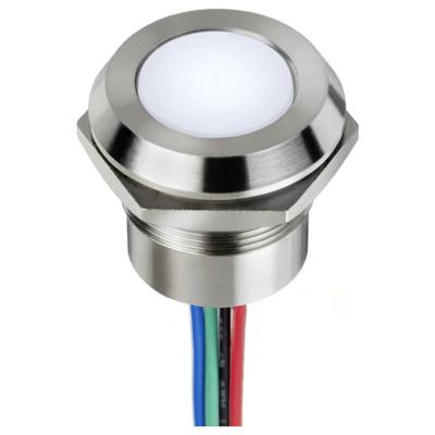 APEM Q22F1CXXY24E LED-signaallamp Geel FLUSH 59 mcd