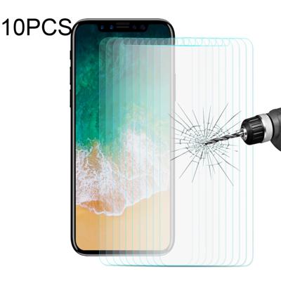 10 PC's ENKAY voor iPhone X 0 26 mm 9H hardheid 2.5D gebogen Tempered glas scherm Film