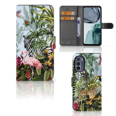 Telefoonhoesje | Met pasjeshouder | voor Motorola Moto G62 5G Jungle