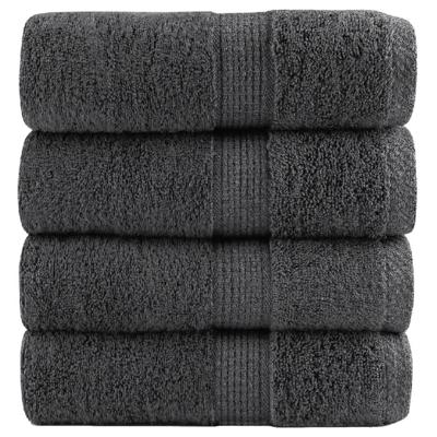 VidaXL Gastendoekjes solund 4 st 600 g/m² 30x50 cm antracietkleur