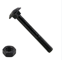 Waelbers Slotbout M8x30mm + Moer M8 zwart - 25 Stuk(s) - 965397.09