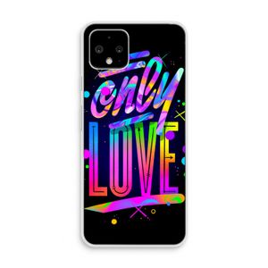 Only Love: Pixel 4 Transparant Hoesje