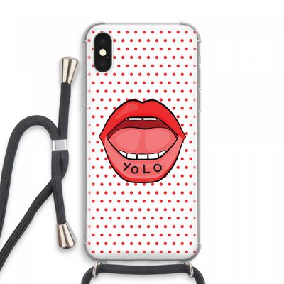 Yolo Denise: iPhone XS Max Transparant Hoesje met koord