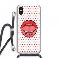 Yolo Denise: iPhone XS Max Transparant Hoesje met koord