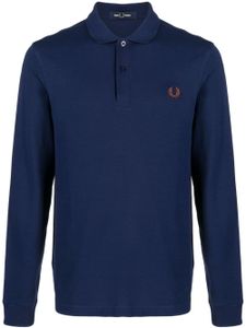 Fred Perry polo en piqué Tennis à logo brodé - Bleu