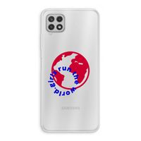 Run The World: Samsung Galaxy A22 4G Transparant Hoesje