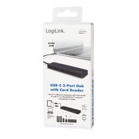 LogiLink UA0312 interface hub USB 3.2 Gen 1 (3.1 Gen 1) Type-C 5000 Mbit/s Zwart - thumbnail