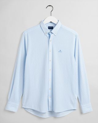 Gant Heren Overhemd Tech Prep Lichtblauw Gestreept Regular Fit Gant Heren Overhemd Tech Prep Lichtblauw Gestreept Regular Fit