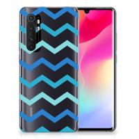 Xiaomi Mi Note 10 Lite | TPU bumper | Zigzag Blauw