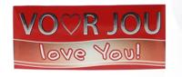 Voor Jou! Wensreep love you 70 Gram