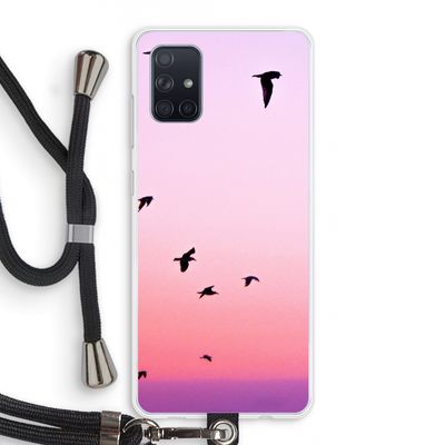 Fly away: Samsung Galaxy A71 Transparant Hoesje met koord