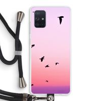 Fly away: Samsung Galaxy A71 Transparant Hoesje met koord
