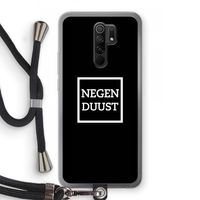 Negenduust black: Xiaomi Redmi 9 Transparant Hoesje met koord