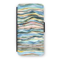 Watercolor Agate: iPhone 8 Plus Flip Hoesje