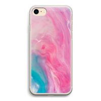 Roze explosie: iPhone 7 Transparant Hoesje