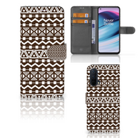 OnePlus Nord CE 5G Telefoon Hoesje Aztec Brown - thumbnail