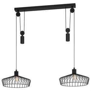 EGLO WInkworth hangende plafondverlichting E27 40 W Zwart