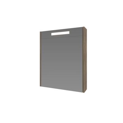 Spiegelkast BWS Salt 1 Deur Met LED 60x60 cm Incl. Planchetten Scotch Oak