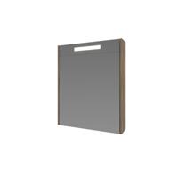 Spiegelkast BWS Salt 1 Deur Met LED 60x60 cm Incl. Planchetten Scotch Oak