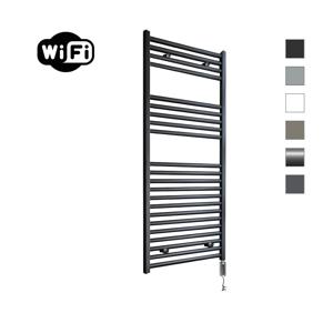 Elektrische Radiator Sanicare HWV Met Wifi 111,8x60 cm Mat Zwart 730W Met Thermostaat Zwart Rechtsonder Sanicare