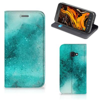 Bookcase Samsung Galaxy Xcover 4s Painting Blue Bookcase Samsung Galaxy Xcover 4s Painting Blue
