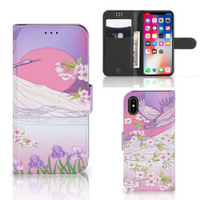 Apple iPhone X | Xs Telefoonhoesje met Pasjes Bird Flying