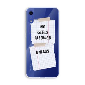 No Girls Allowed Unless: Honor Play 8A Transparant Hoesje