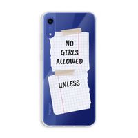 No Girls Allowed Unless: Honor Play 8A Transparant Hoesje