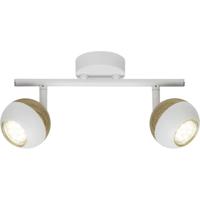 Brilliant Scan G59413/75 Plafondspot LED GU10 6 W Wit, Hout (licht)