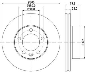 Remschijf Gecoat 54159PRO 8DD355108931