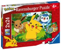 Ravensburger puzzel 2x24 stukjes Pikachu en zijn vrienden - thumbnail