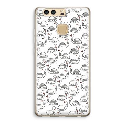Zwanen: Huawei P9 Transparant Hoesje
