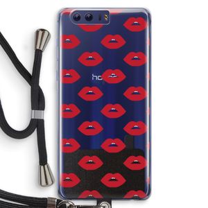 Lips: Honor 9 Transparant Hoesje met koord