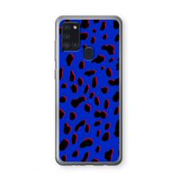Blue Leopard: Samsung Galaxy A21s Transparant Hoesje